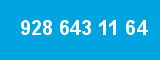 928 643 11 64